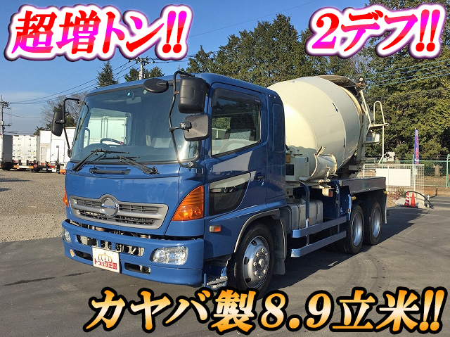 日野レンジャーミキサー車（コンクリートミキサー）増トン（6t・8t）ADG-GK8JKWA [写真01]