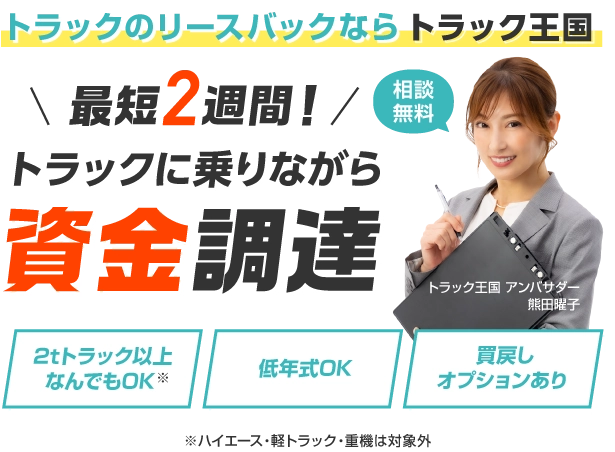 トラックのリースバック｜トラック王国ノリース