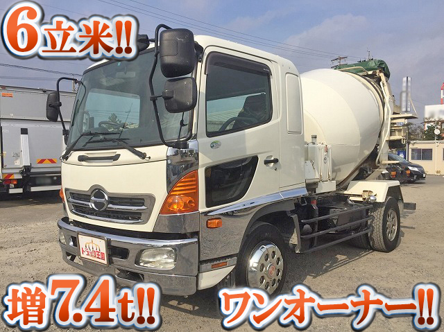 日野レンジャーミキサー車（コンクリートミキサー）増トン（6t・8t）ADG-FE7JEWA [写真01]