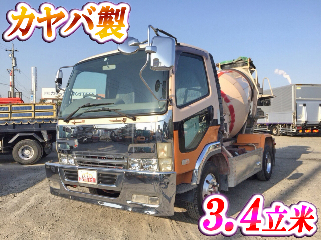 三菱ふそうファイターミキサー車（コンクリートミキサー）中型（4t）PA-FK71DC [写真01]