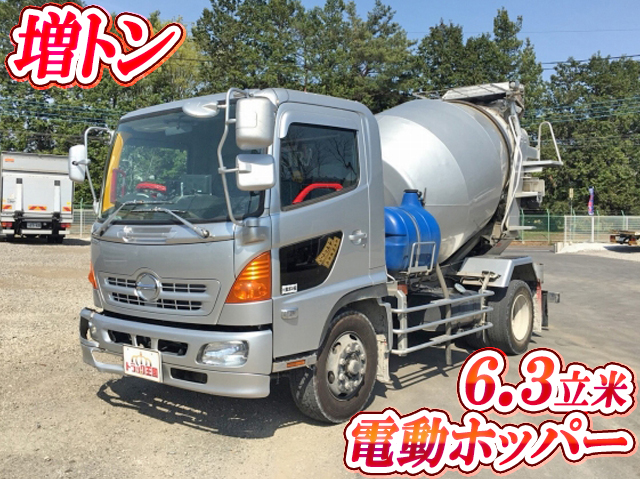 日野レンジャーミキサー車（コンクリートミキサー）増トン（6t・8t）ADG-FJ7JDWA [写真01]