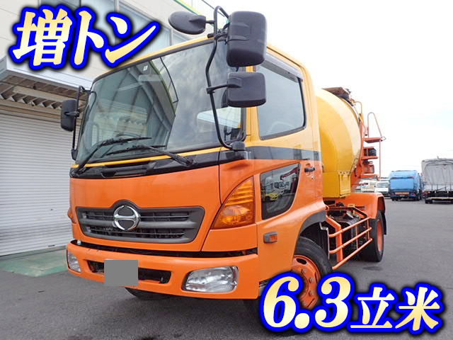 日野レンジャーミキサー車（コンクリートミキサー）増トン（6t・8t）KL-FJ1JDEA [写真01]
