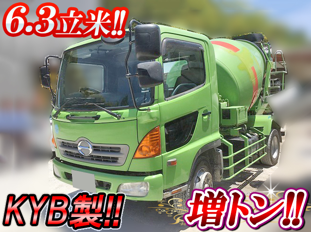 日野レンジャーミキサー車（コンクリートミキサー）増トン（6t・8t）KS-FJ7JDFA [写真01]