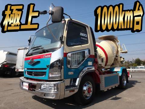 三菱ふそうファイターミキサー車（コンクリートミキサー）中型（4t）[写真01]