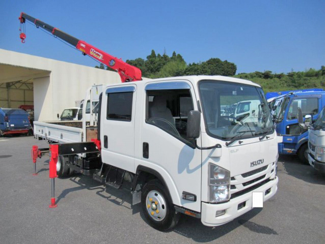 いすゞエルフダブルキャブ・クレーン付小型（2t・3t）[写真04]