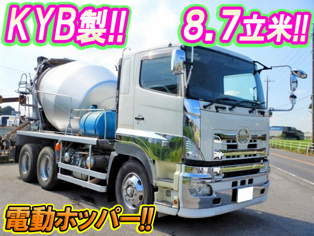 日野プロフィアミキサー車（コンクリートミキサー）大型（10t）[写真01]