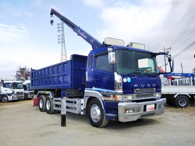 三菱ふそうスーパーグレートダンプ・クレーン付大型（10t）[写真03]
