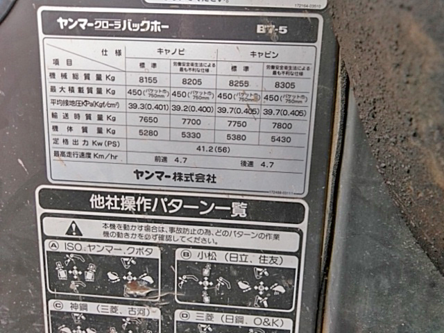 ヤンマーユンボ（バックホー）[写真31]