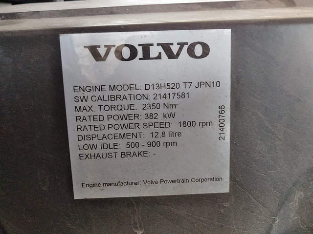 ボルボボルボFHトレーラーヘッド（トラクターヘッド）大型（10t）[写真30]
