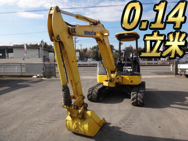 コマツミニユンボ（ミニバックホー）[写真01]