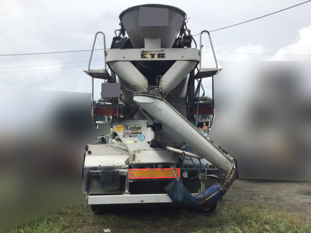 三菱ふそうスーパーグレートミキサー車（コンクリートミキサー）大型（10t）[写真08]