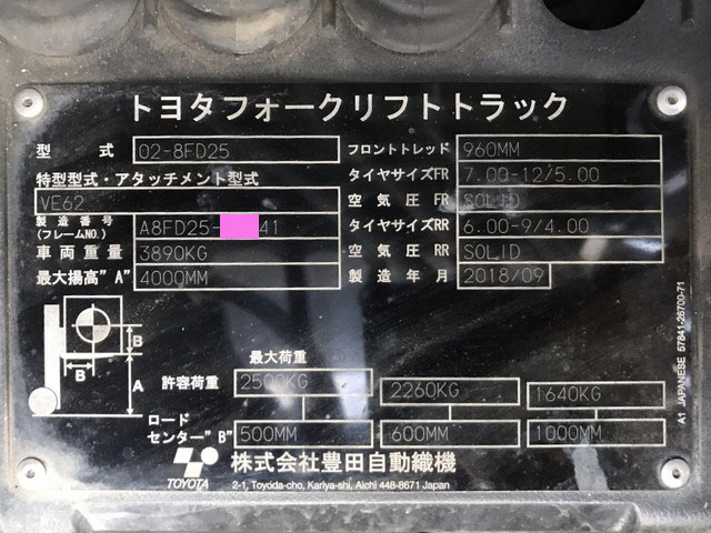 トヨタフォークリフト[写真21]