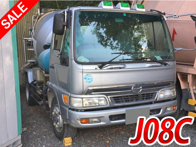 日野レンジャーミキサー車（コンクリートミキサー）増トン（6t・8t）KL-FJ1JDDA [写真01]