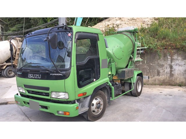 いすゞフォワードミキサー車（コンクリートミキサー）中型（4t）[写真02]