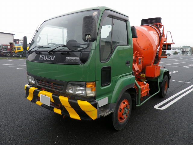 いすゞフォワードジャストンミキサー車（コンクリートミキサー）中型（4t）[写真01]