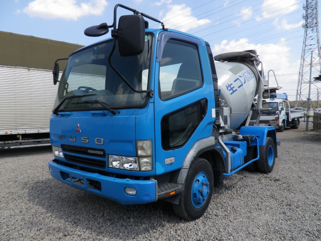 三菱ふそうファイターミキサー車（コンクリートミキサー）中型（4t）KK-FK71HC [写真01]