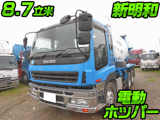 Pj Cxz77k6 中古ミキサー車 コンクリートミキサー 大型 10t ギガ 千葉 福井 東京納車対応 中古トラックのトラック王国