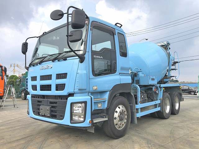 Qkg Cxz77at 中古ミキサー車 コンクリートミキサー 大型 10t ギガ 東京 秋田 宮城納車対応 中古トラックのトラック王国