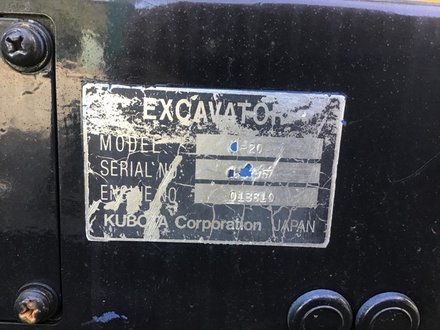 クボタミニユンボ（ミニバックホー）[写真09]