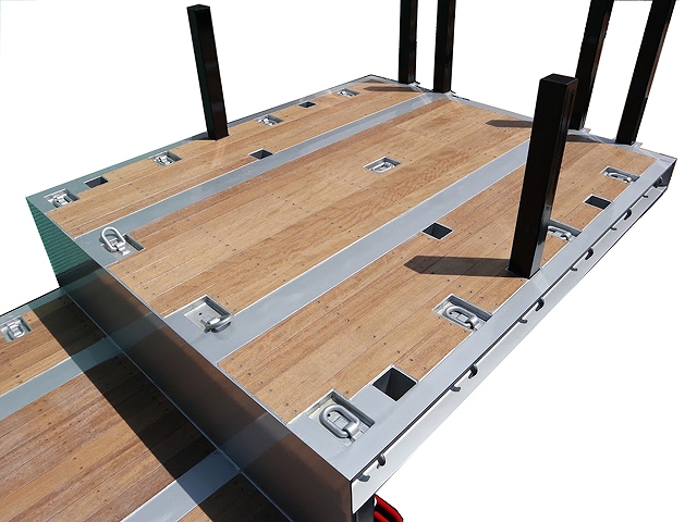 その他のメーカーその他の車種煽付平床式トレーラー大型（10t）[写真05]