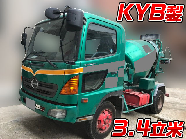 日野レンジャーミキサー車（コンクリートミキサー）中型（4t）KK-FC1JCEA [写真01]