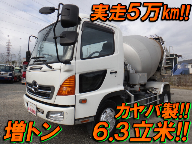 日野レンジャーミキサー車（コンクリートミキサー）増トン（6t・8t）PK-FJ7JDFA [写真01]