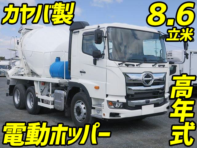 2pg Fs1aga 中古ミキサー車 コンクリートミキサー 大型 10t プロフィア 兵庫 岡山 鳥取納車対応 中古トラックのトラック王国