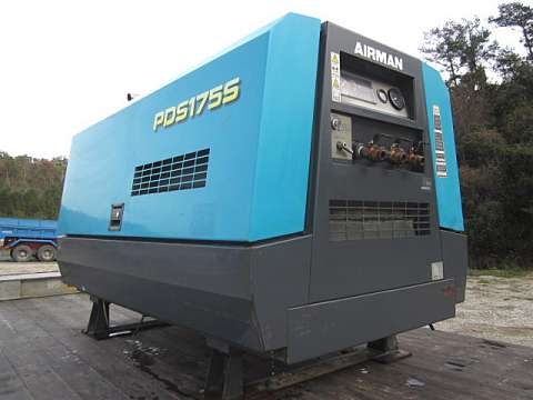中古コンプレッサー 北越工業 兵庫・島根・大阪 (PDS175S)(840kg 中古コンプレッサー 北越工業 兵庫・島根・大阪 (PDS175S)(840kg