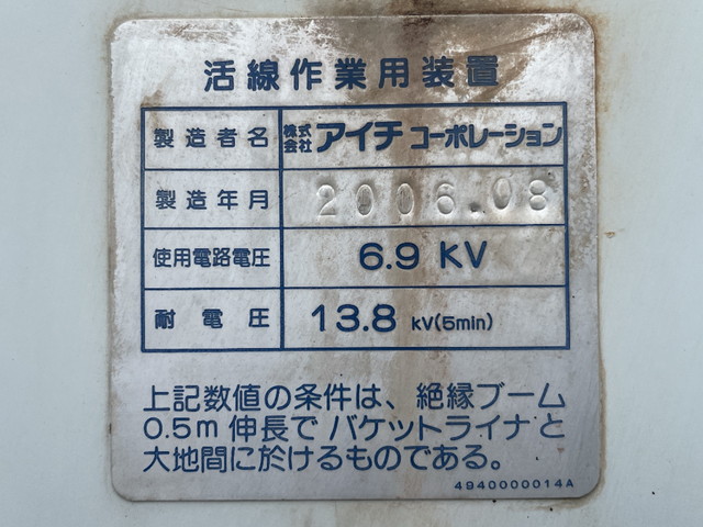 三菱ふそうキャンター高所作業車小型（2t・3t）[写真18]