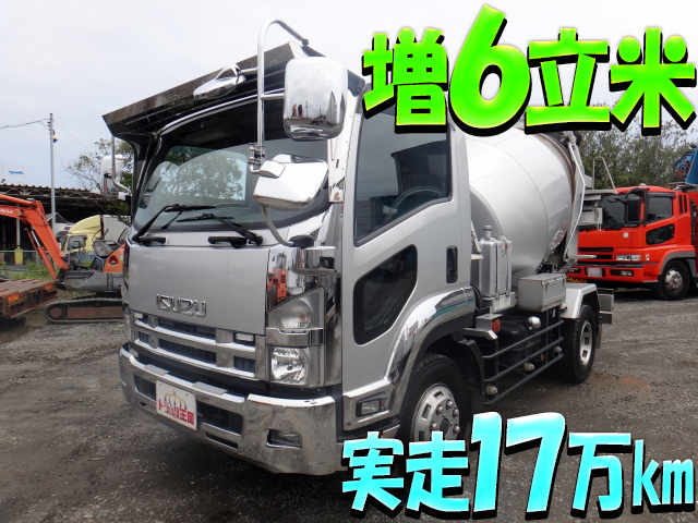 いすゞフォワードミキサー車（コンクリートミキサー）増トン（6t・8t）PDG-FTR34S2 [写真01]