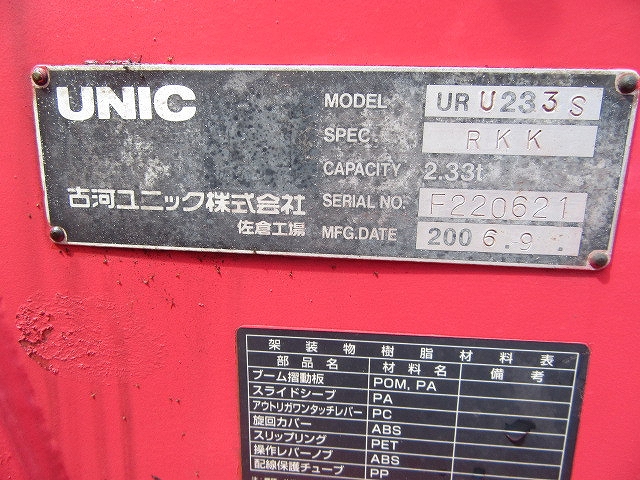 三菱ふそうキャンタークレーン3段小型（2t・3t）[写真17]