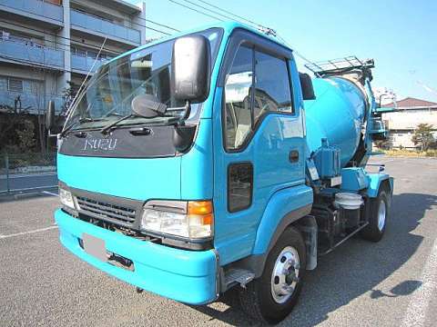 いすゞフォワードジャストンミキサー車（コンクリートミキサー）中型（4t）KK-NRR35C4 [写真01]