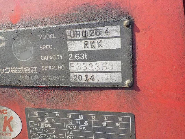 三菱ふそうキャンタークレーン4段小型（2t・3t）[写真13]