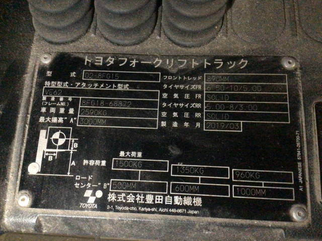 トヨタフォークリフト[写真17]