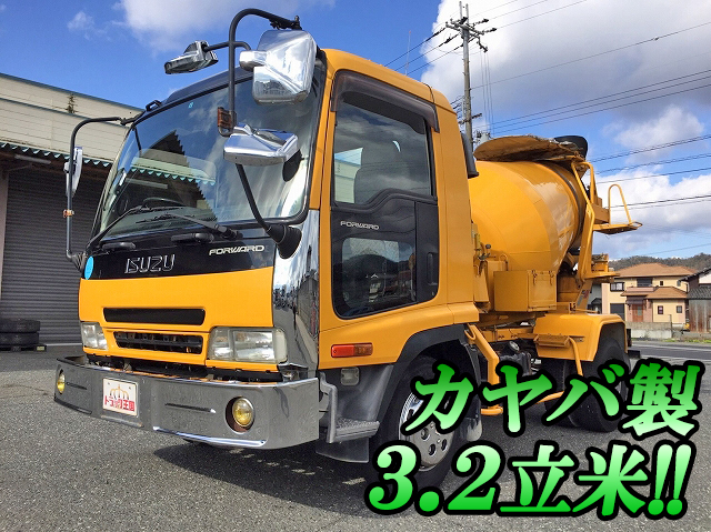 いすゞフォワードミキサー車（コンクリートミキサー）中型（4t）[写真01]
