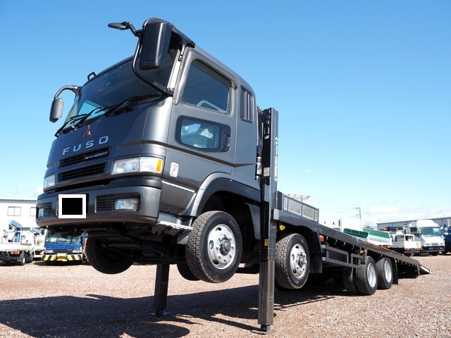 ソレックボート回送車 中古セーフティーローダー・セルフローダー（重機運搬車）・三菱ふそう
