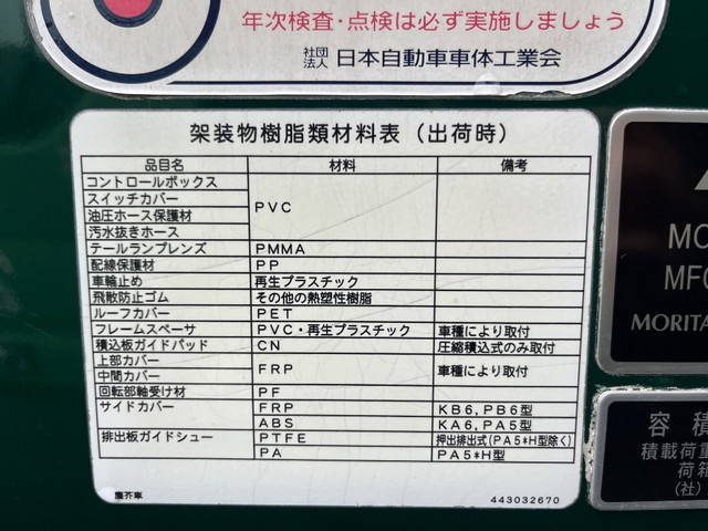 いすゞエルフパッカー車（塵芥車）小型（2t・3t）[写真19]