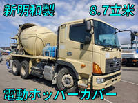 日野プロフィアミキサー車（コンクリートミキサー）大型（10t）