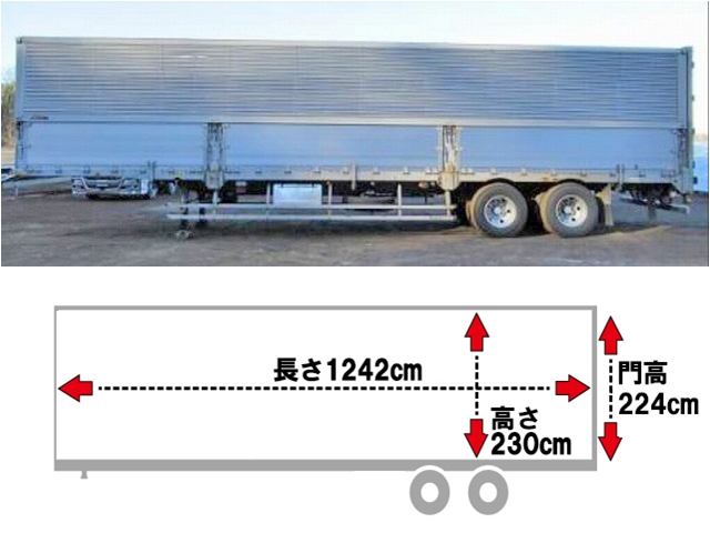 日本フルハーフその他の車種トレーラー（セミトレーラー）大型（10t）[写真02]