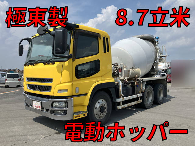 三菱ふそうスーパーグレートミキサー車（コンクリートミキサー）大型（10t）[写真01]