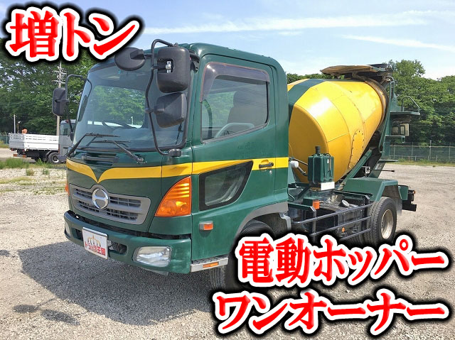 日野レンジャーミキサー車（コンクリートミキサー）増トン（6t・8t）BDG-GC7JDWA [写真01]