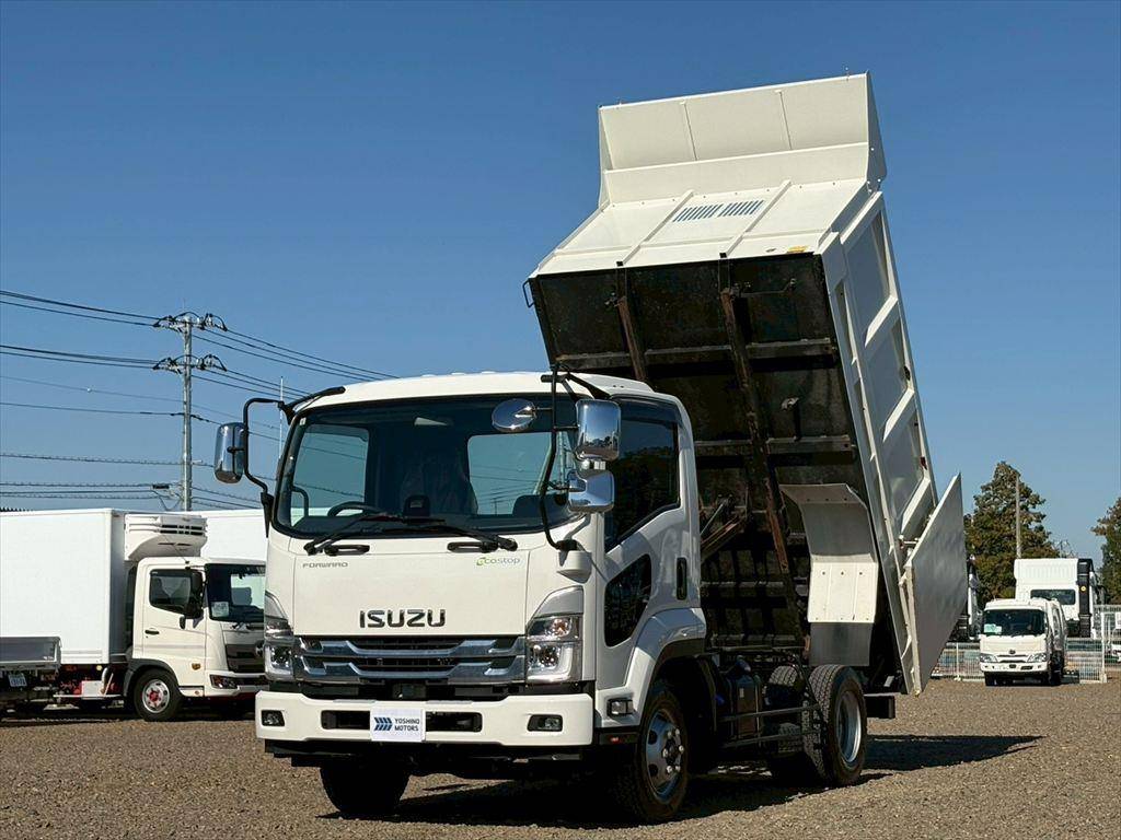 いすゞフォワード深ダンプ（土砂禁ダンプ）2023年(令和5年)2RG-FRR90S1