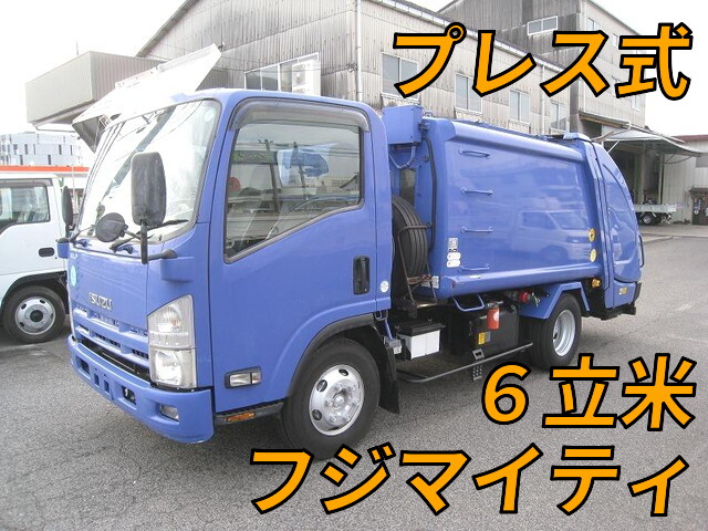 いすゞエルフパッカー車（塵芥車）2009年(平成21年)PDG-NPR75N