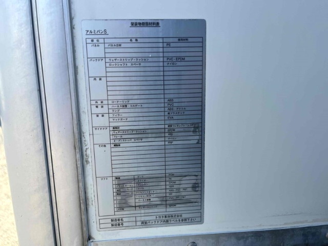 トヨタトヨエースパネルバン小型（2t・3t）[写真27]