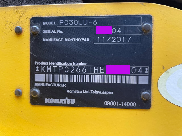 コマツミニユンボ（ミニバックホー）[写真37]