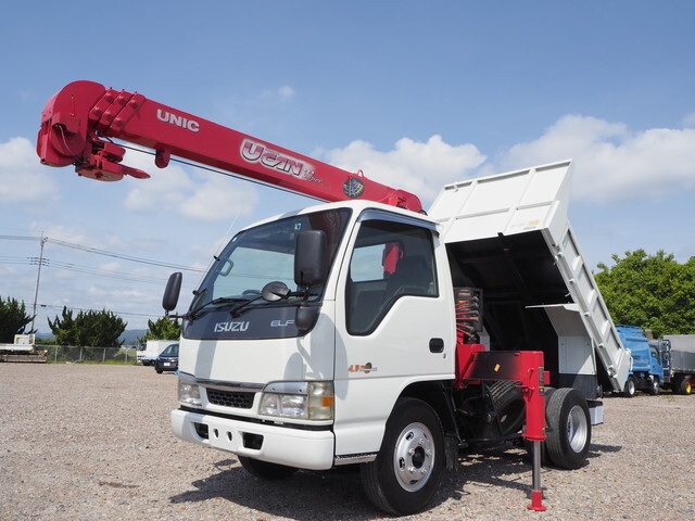 中古ダンプ・クレーン付 いすゞ 栃木・青森・埼玉 エルフ（KR-NKR81EN