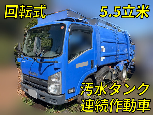 いすゞエルフパッカー車（塵芥車）2010年(平成22年)BKG-NMR85N