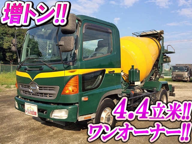 日野レンジャーミキサー車（コンクリートミキサー）増トン（6t・8t）ADG-GC7JDWA [写真01]