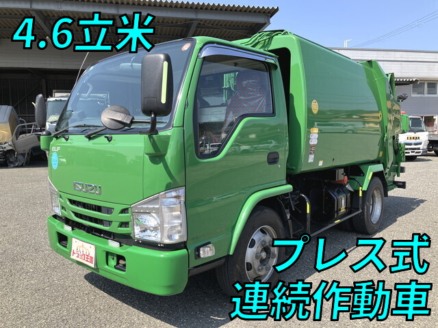いすゞエルフパッカー車（塵芥車）2015年(平成27年)TKG-NKR85YN