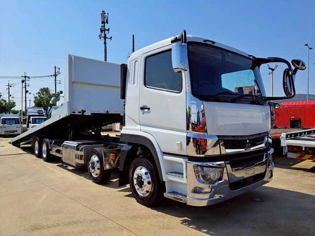 中古セーフティーローダー・セルフローダー（重機運搬車）・三菱ふそう
